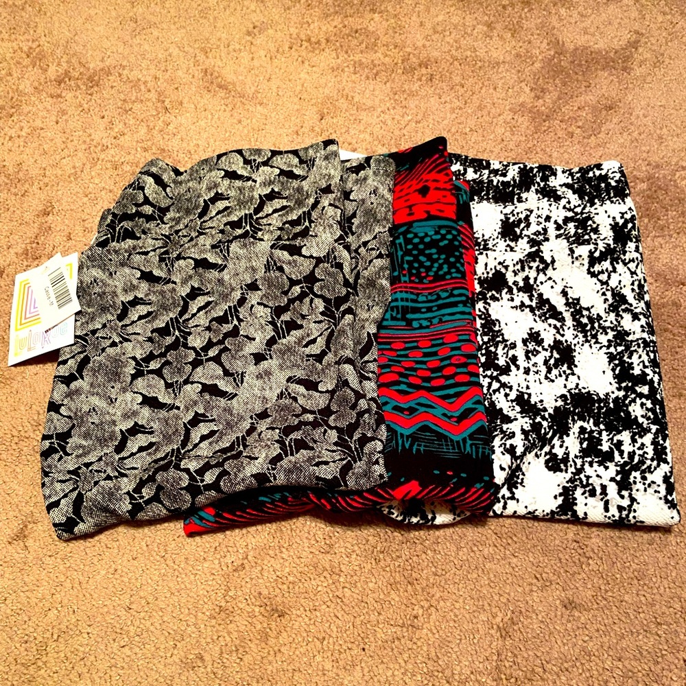 Lot of 3 NWT LuLaRoe Cassie Pencil Skirts Size Medium